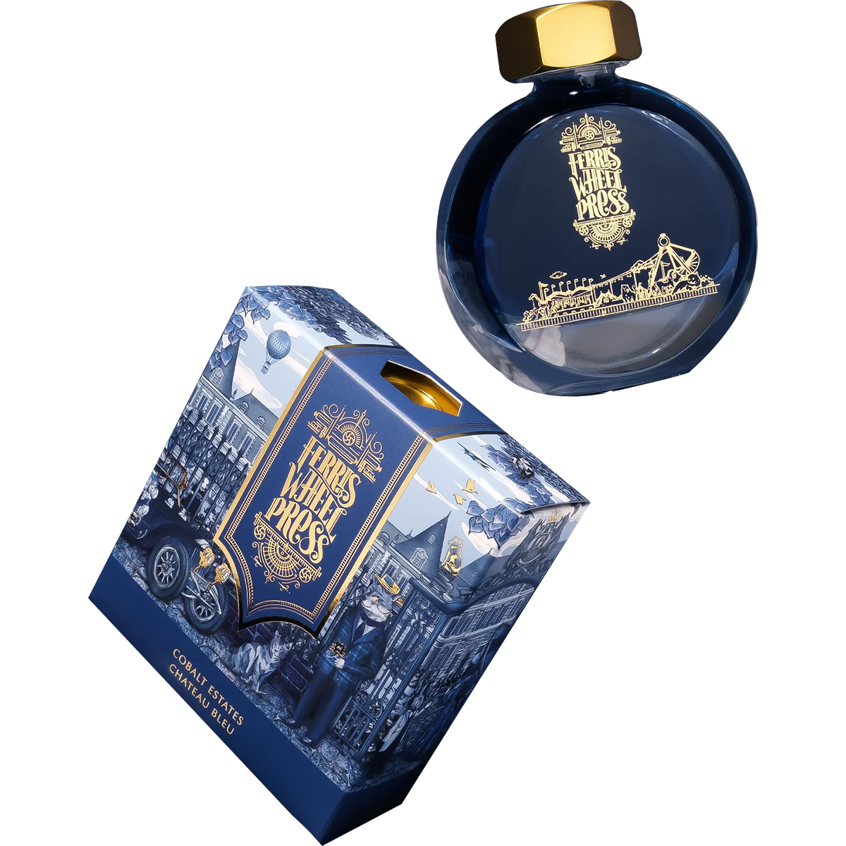 Ferris Wheel Press Ink Bottle - Cobalt Estates - 38ml-Pen Boutique Ltd