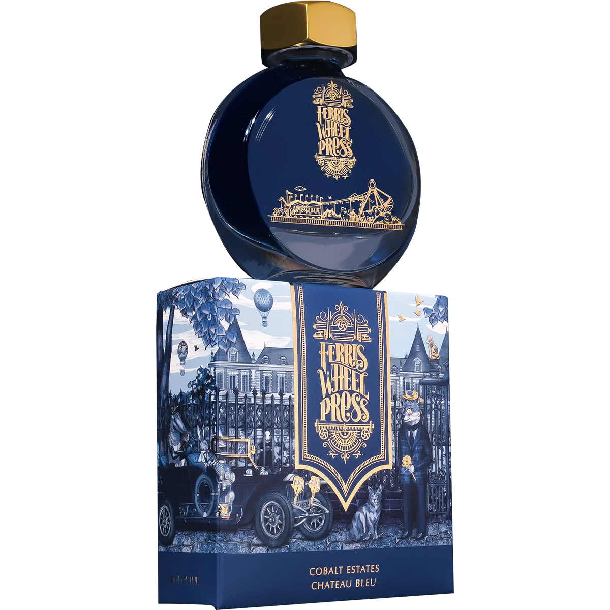 Ferris Wheel Press Ink Bottle - Cobalt Estates - 38ml-Pen Boutique Ltd