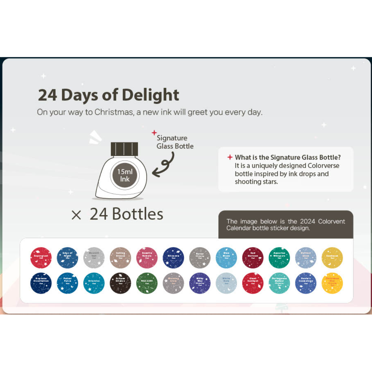 Colorverse 2025 Colorvent Ink Calendar (Limited Edition)-Pen Boutique Ltd