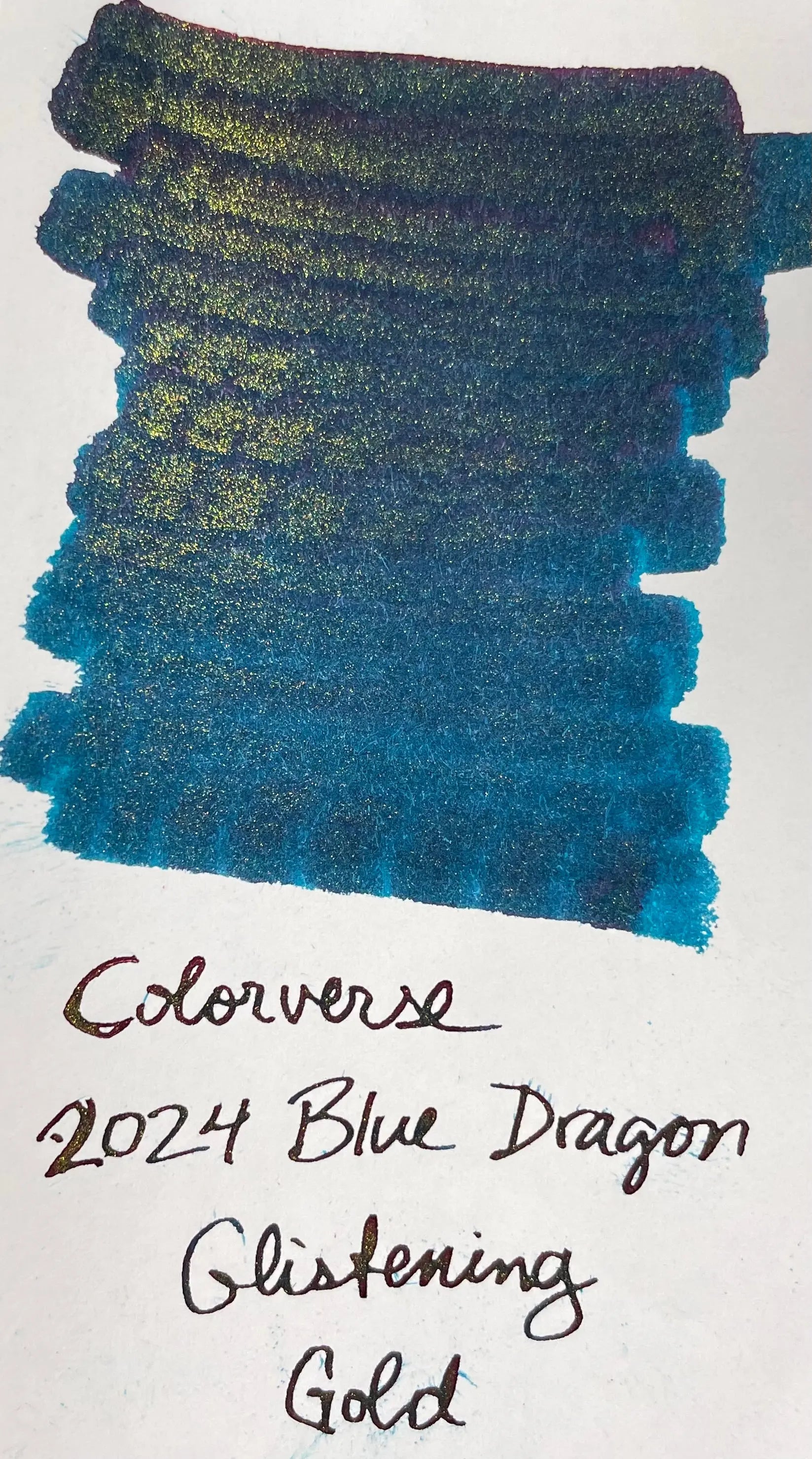 Colorverse Ink Bottle - 2024 Blue Dragon Special Series - Glistening Gold - 15ml Colorverse
