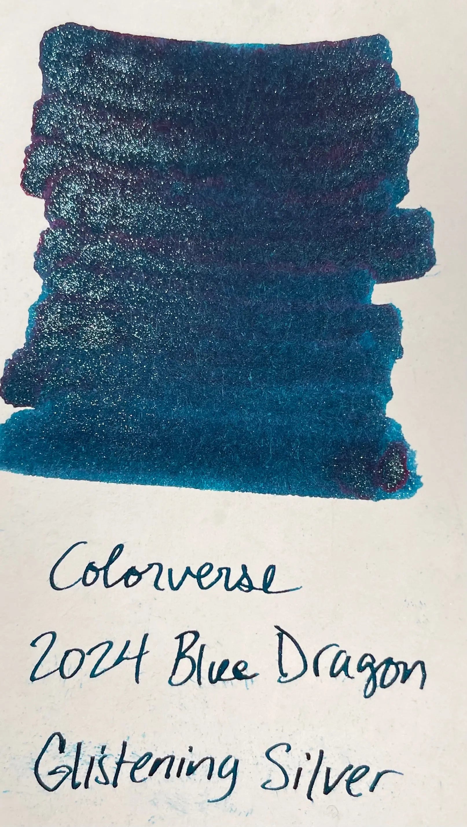 Colorverse Ink Bottle - 2024 Blue Dragon Special Series - Glistening Silver - 15ml Colorverse