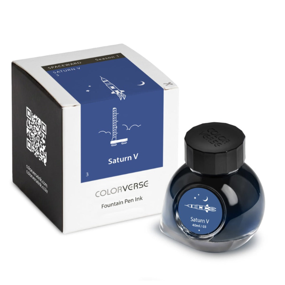 Colorverse Season 1 : Spaceward Ink Bottle No. 3 - Saturn V 40ml-Pen Boutique Ltd