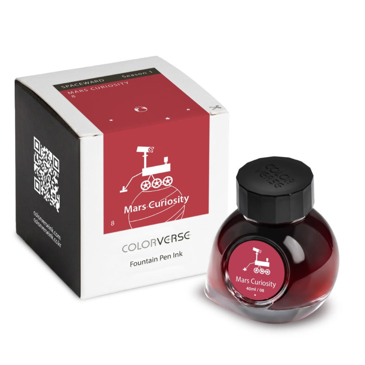Colorverse Season 1 : Spaceward Ink Bottle No. 8 - Mars Curiosity 40ml-Pen Boutique Ltd