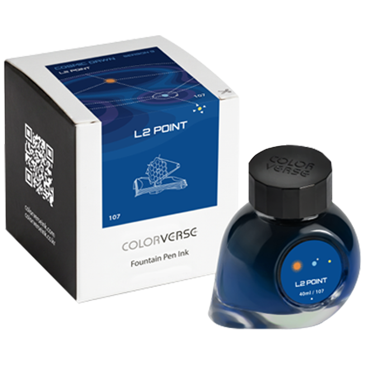 Colorverse Season 9 : Cosmic Dawn Ink Bottle No. 107 – L2 Point 40ml-Pen Boutique Ltd