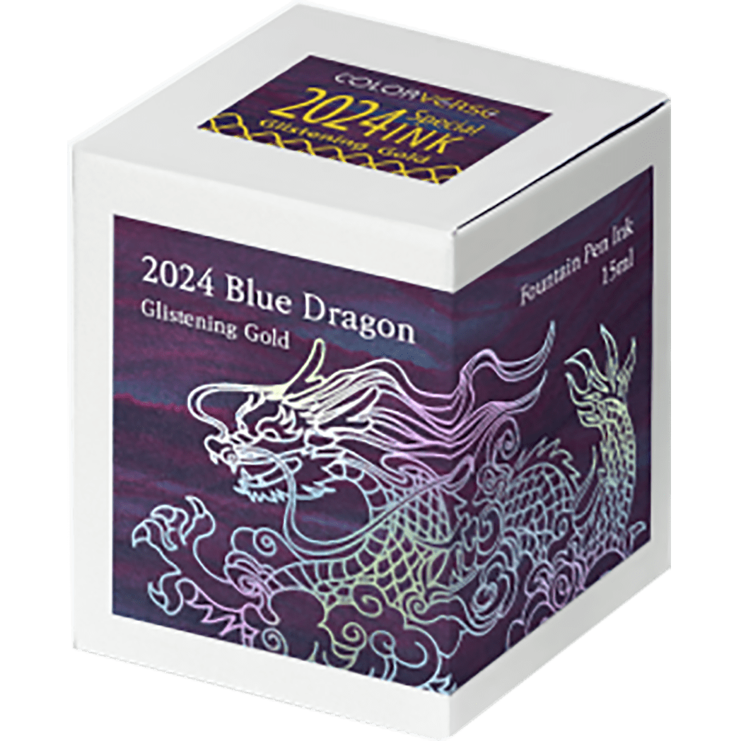 Colorverse Ink Bottle - 2024 Blue Dragon Special Series - Glistening Gold - 15ml-Pen Boutique Ltd