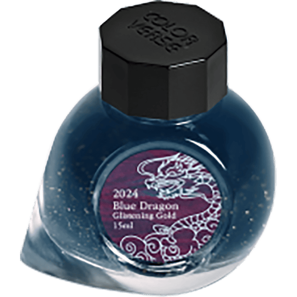 Colorverse Ink Bottle - 2024 Blue Dragon Special Series - Glistening Gold - 15ml-Pen Boutique Ltd