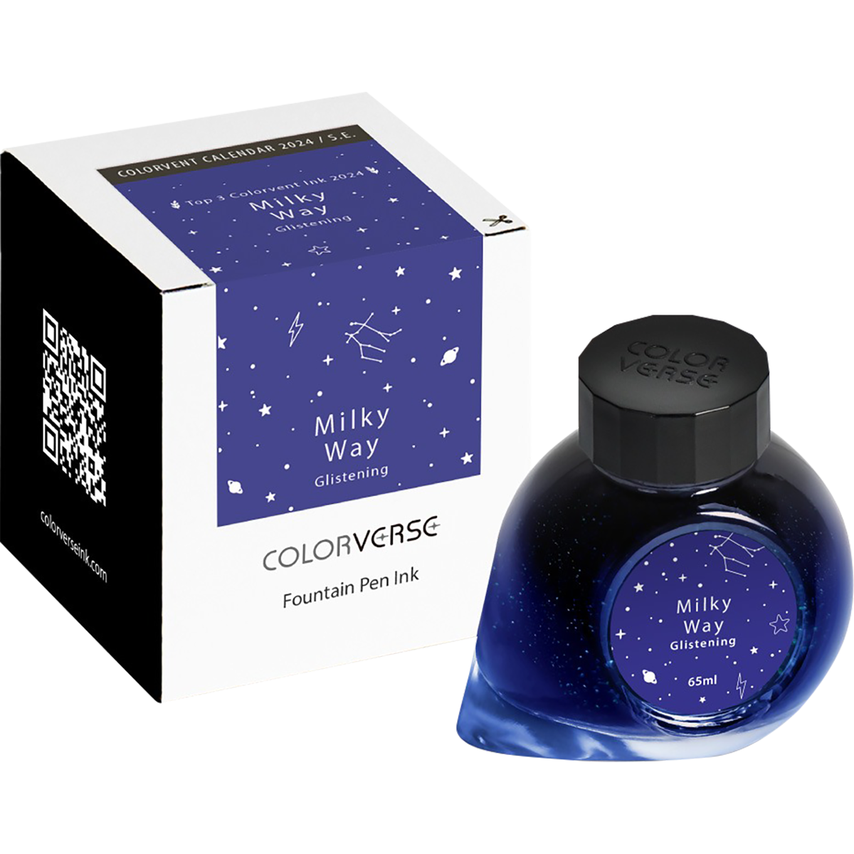 Colorverse Ink Bottle - Milky Way Glistening - 65ml-Pen Boutique Ltd