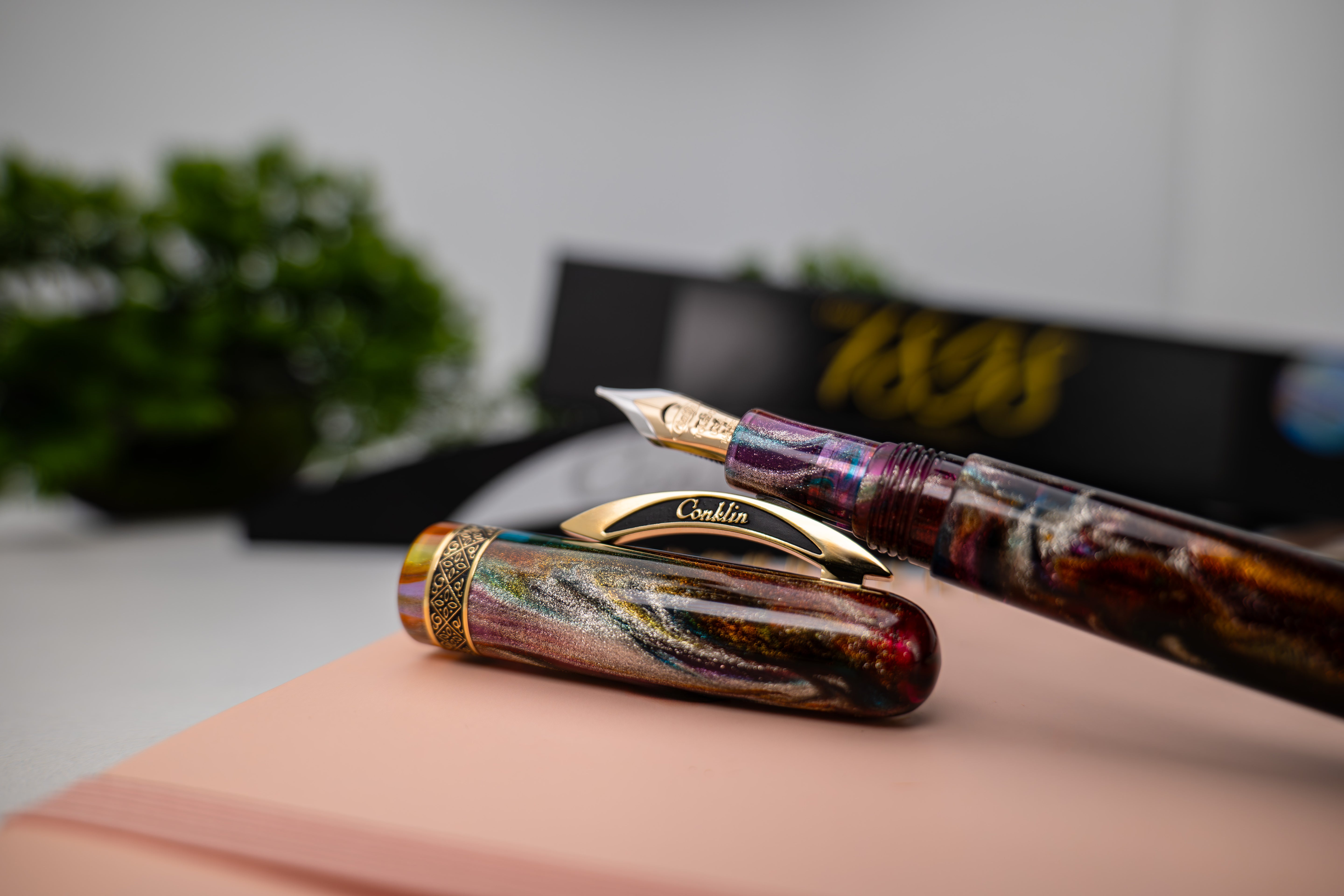 Conklin 1898 Collection Fountain Pen - Primary Manipulation 5.0 - Yellow Gold Trim (Limited Edition)-Pen Boutique Ltd