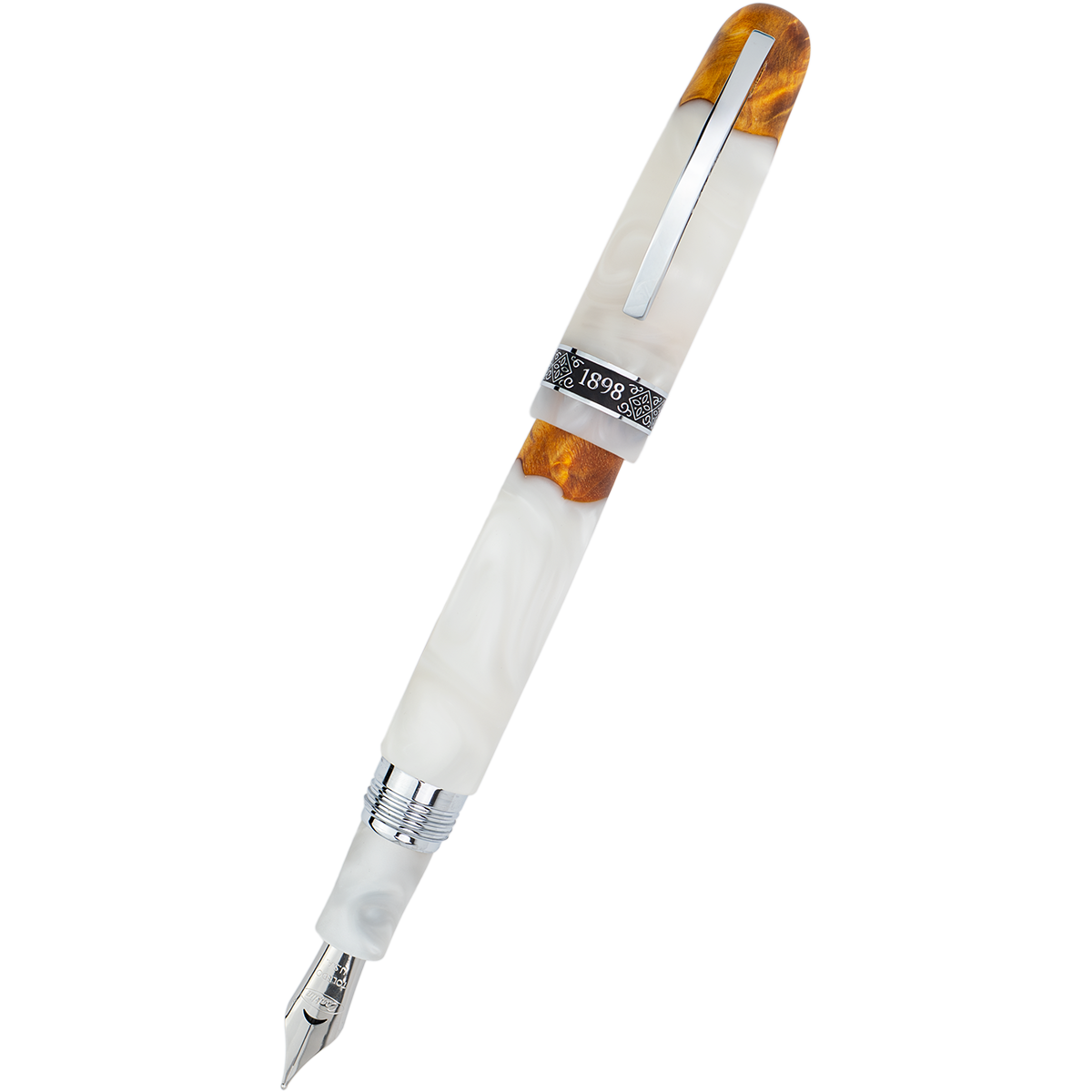 Conklin 1898 Collection Fountain Pen - Spectra White Fusion-Pen Boutique Ltd