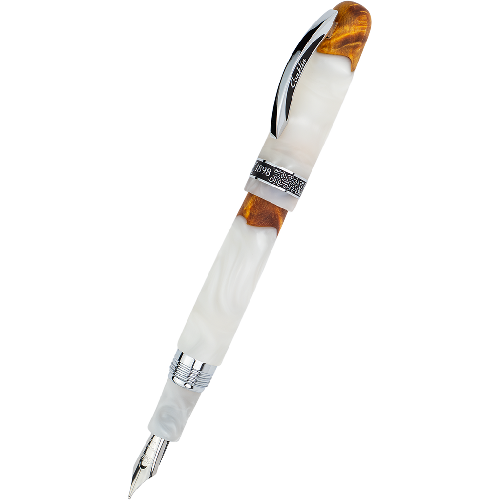 Conklin 1898 Collection Fountain Pen - Spectra White Fusion-Pen Boutique Ltd