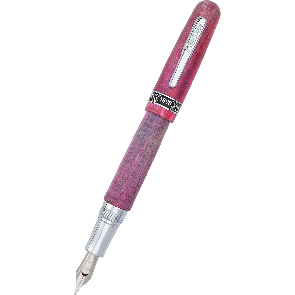 Conklin 1898 Fountain Pen - Stabilized Wood Matte Purple - Steel Nib (Limited Edition)-Pen Boutique Ltd