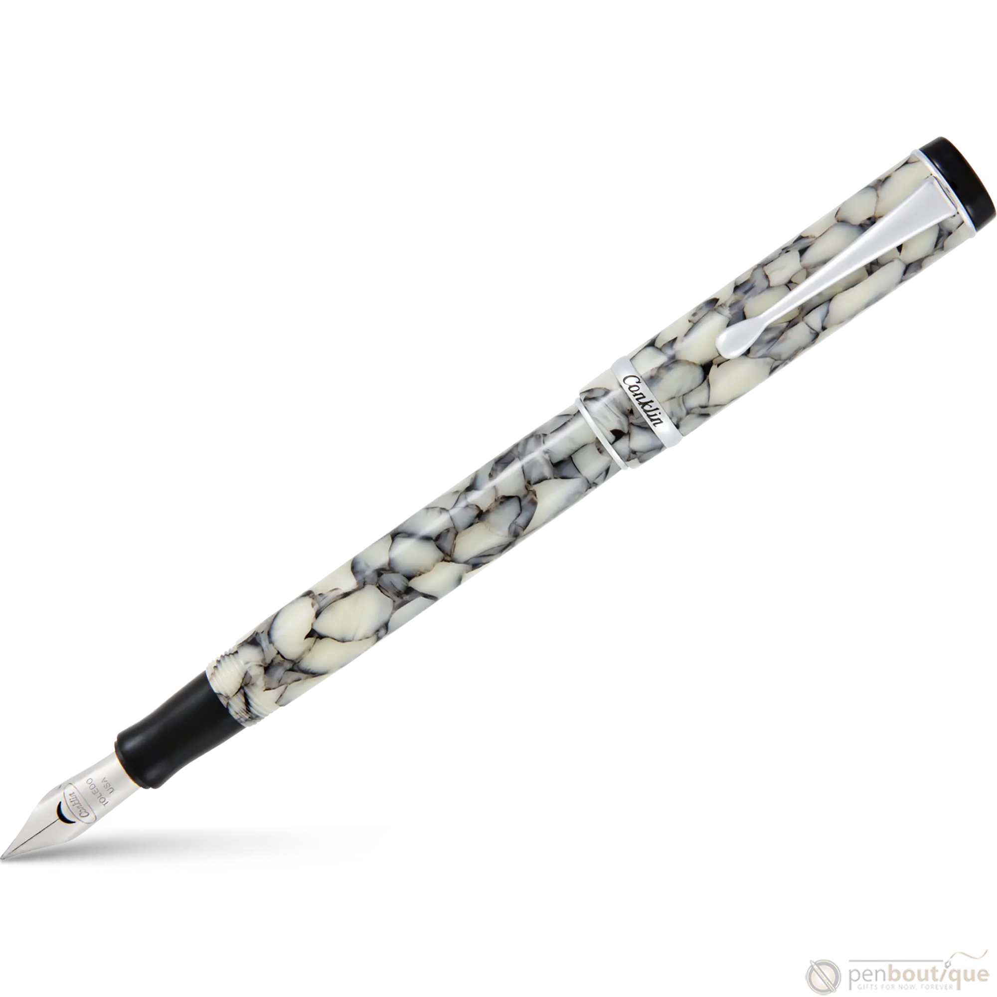 Conklin Duragraph Fountain Pen - Cracked Ice-Pen Boutique Ltd