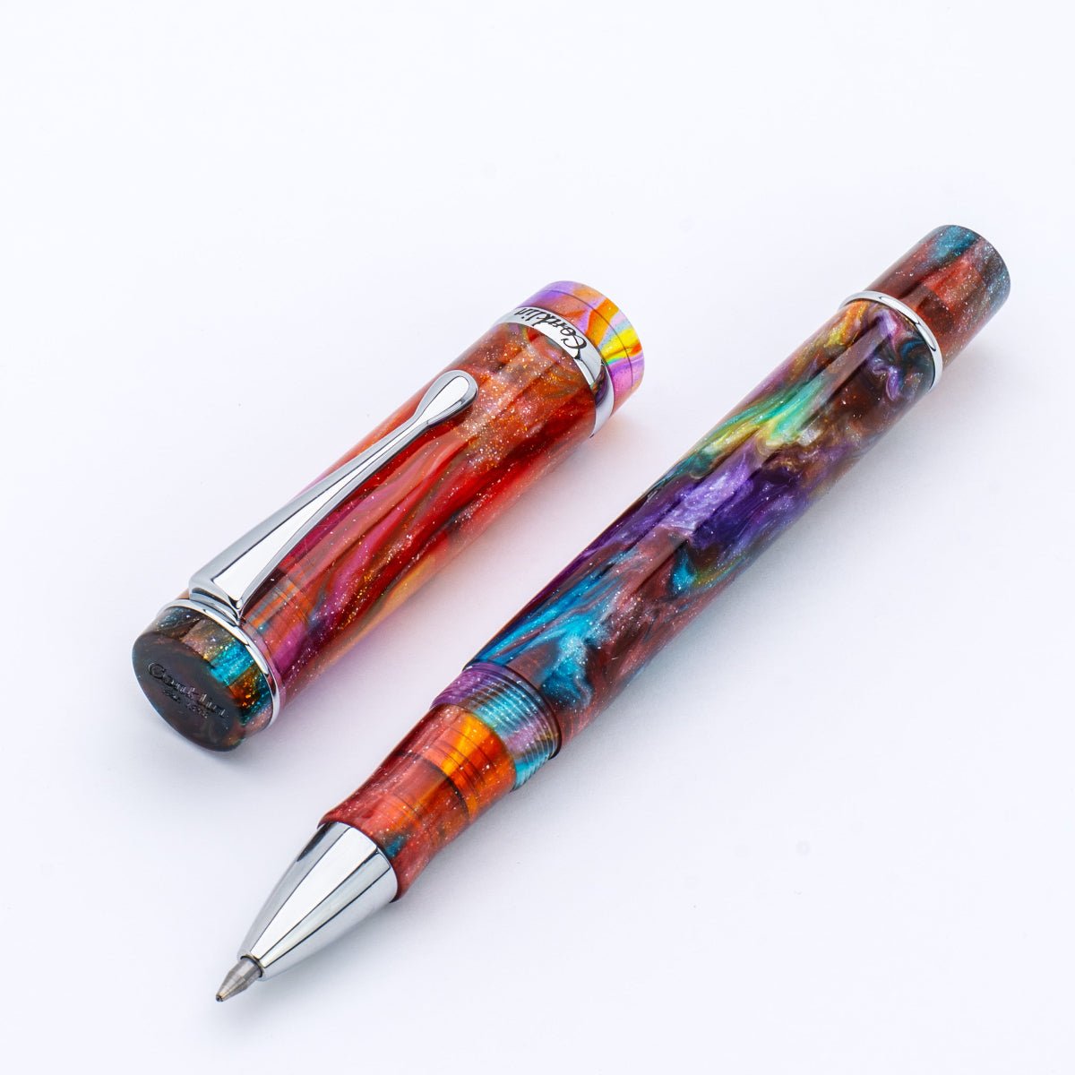Conklin Duragraph Rollerball Pen - Primary Manipulation 3.5 - Chrome Trim (Limited Edition) - Pen Boutique Ltd