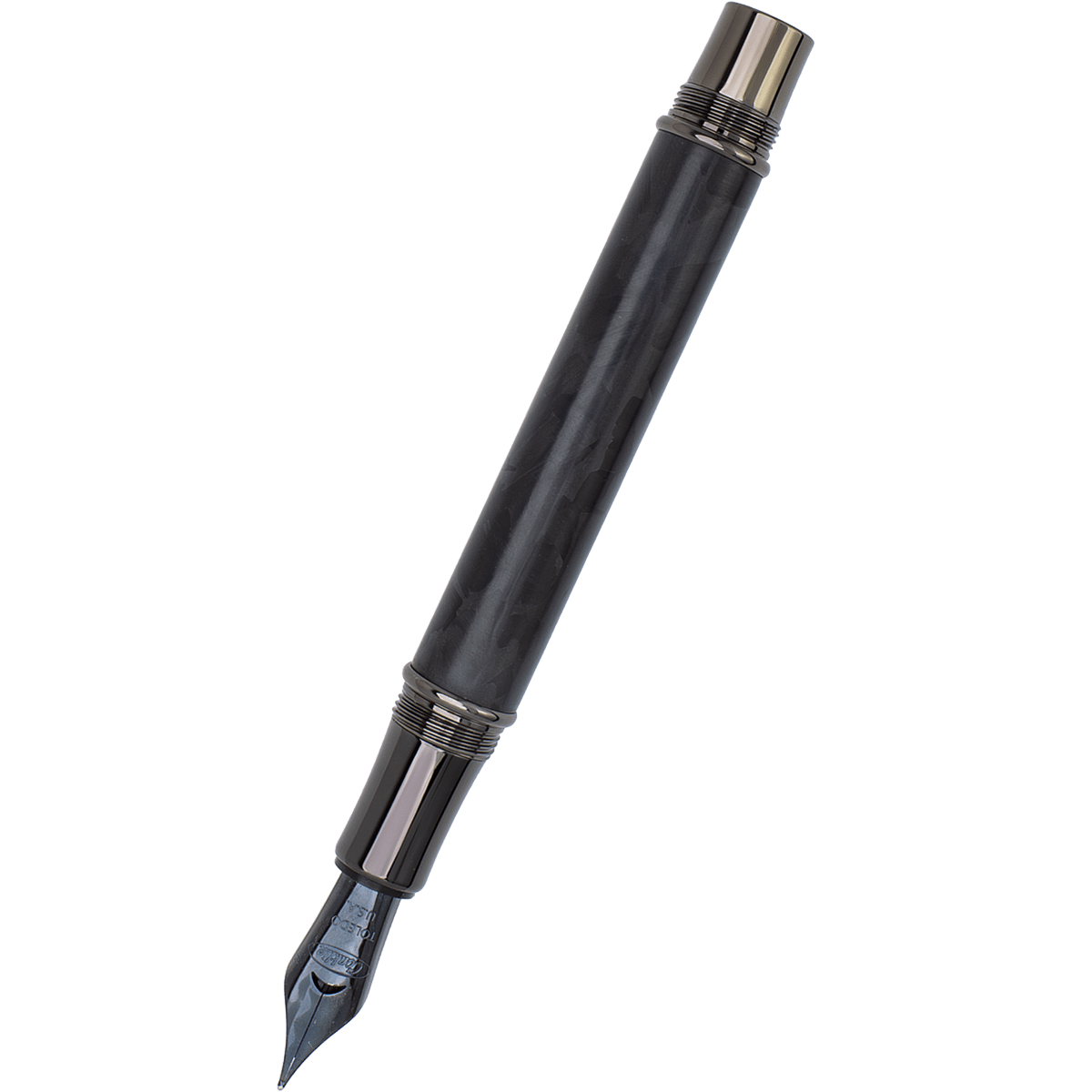 Conklin Endura Fountain Pen - Forged Carbon Fiber - Gunmetal Trim (Numbered Edition) - Pen Boutique Ltd