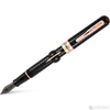 Conklin Mark Twain Crescent Filler Fountain Pen - Black Chase - Rose Gold Trim-Pen Boutique Ltd