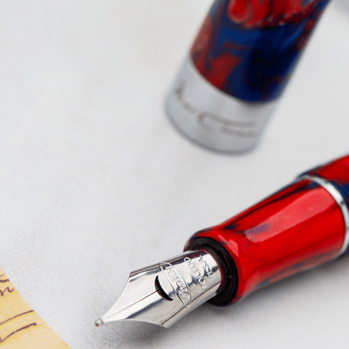 Conklin Mark Twain Crescent Fountain Pen - Limited Edition - USA 250 - Chrome Trim - Pen Boutique Ltd