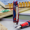 Conklin Mark Twain Crescent Fountain Pen - Limited Edition - USA 250 - Chrome Trim - Pen Boutique Ltd