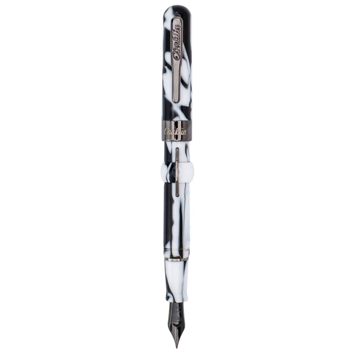 Conklin Mark Twain Fountain Pen - Limited Edition - Black/White