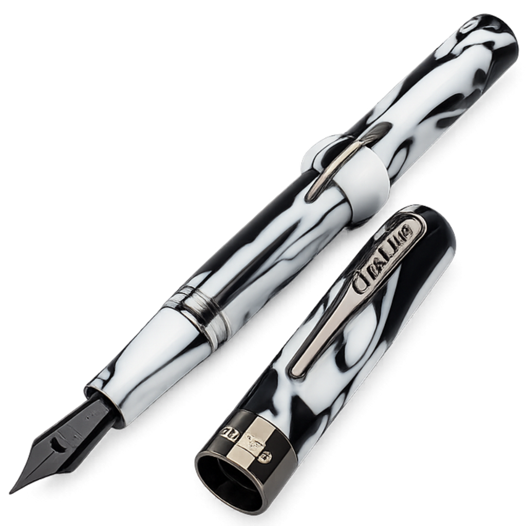 Conklin Mark Twain Fountain Pen - Limited Edition - Black/White
