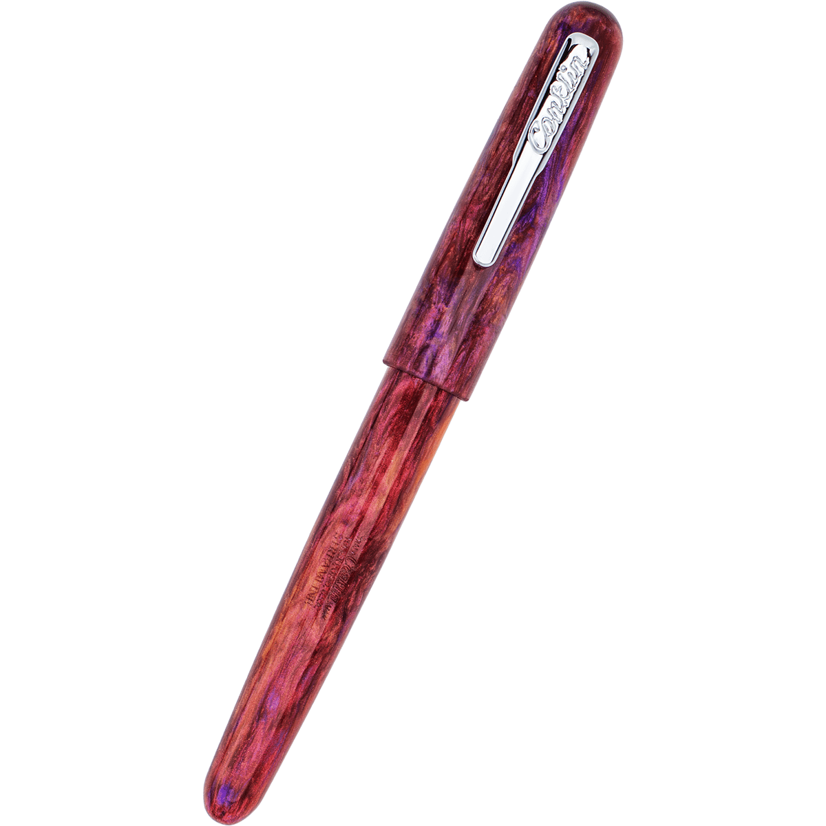 Conklin Streamline Glossy Sunset Medley Fountain Pen | Chrome Trim