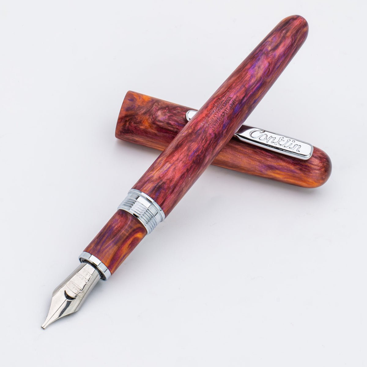Conklin Streamline Fountain Pen - Matte Sunset Medley - Chrome Trim (Limited Edition) - Pen Boutique Ltd