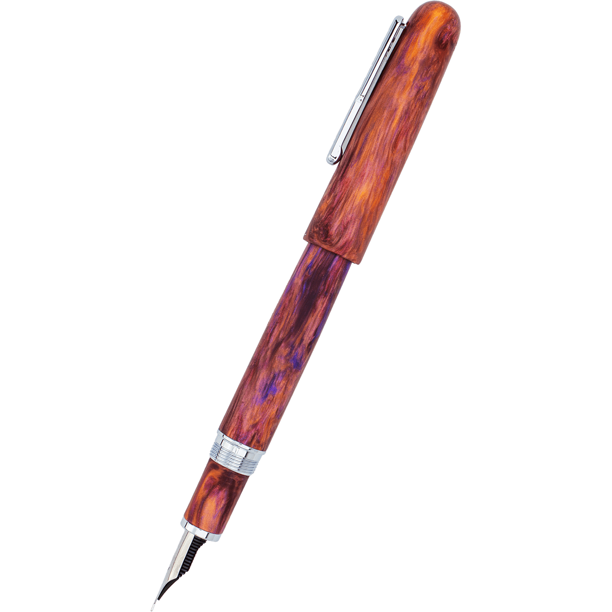 Conklin Streamline Fountain Pen - Matte Sunset Medley - Chrome Trim (Limited Edition) - Pen Boutique Ltd