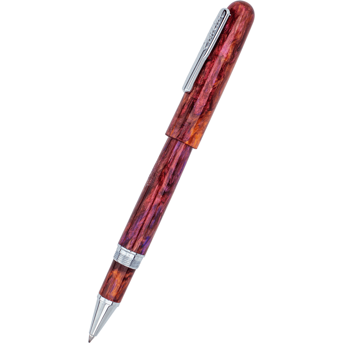 Conklin Streamline Rollerball Pen - Glossy Sunset Medley - Chrome Trim (Limited Edition) - Pen Boutique Ltd