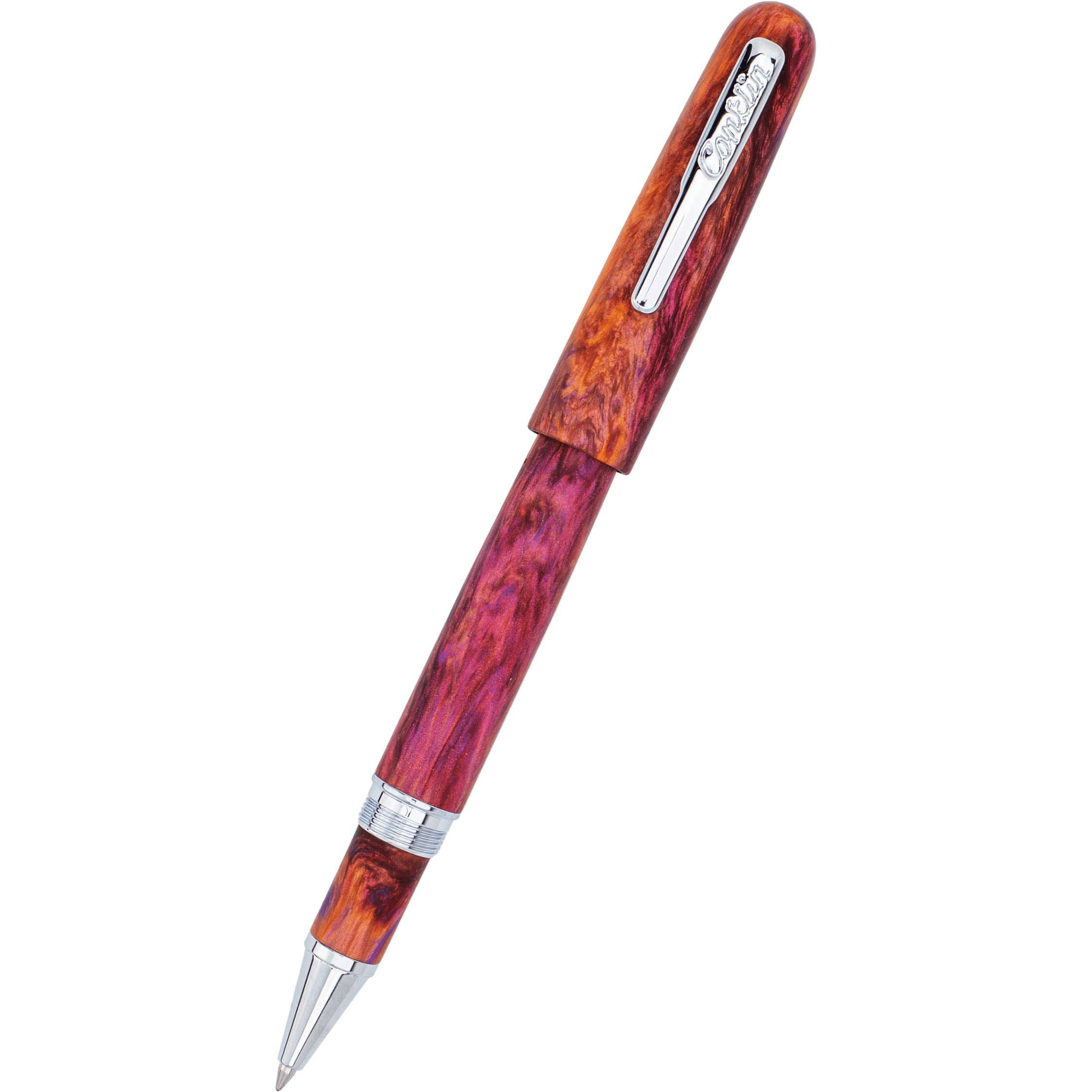 Conklin Streamline Rollerball Pen - Matte Sunset Medley - Chrome Trim (Limited Edition) - Pen Boutique Ltd