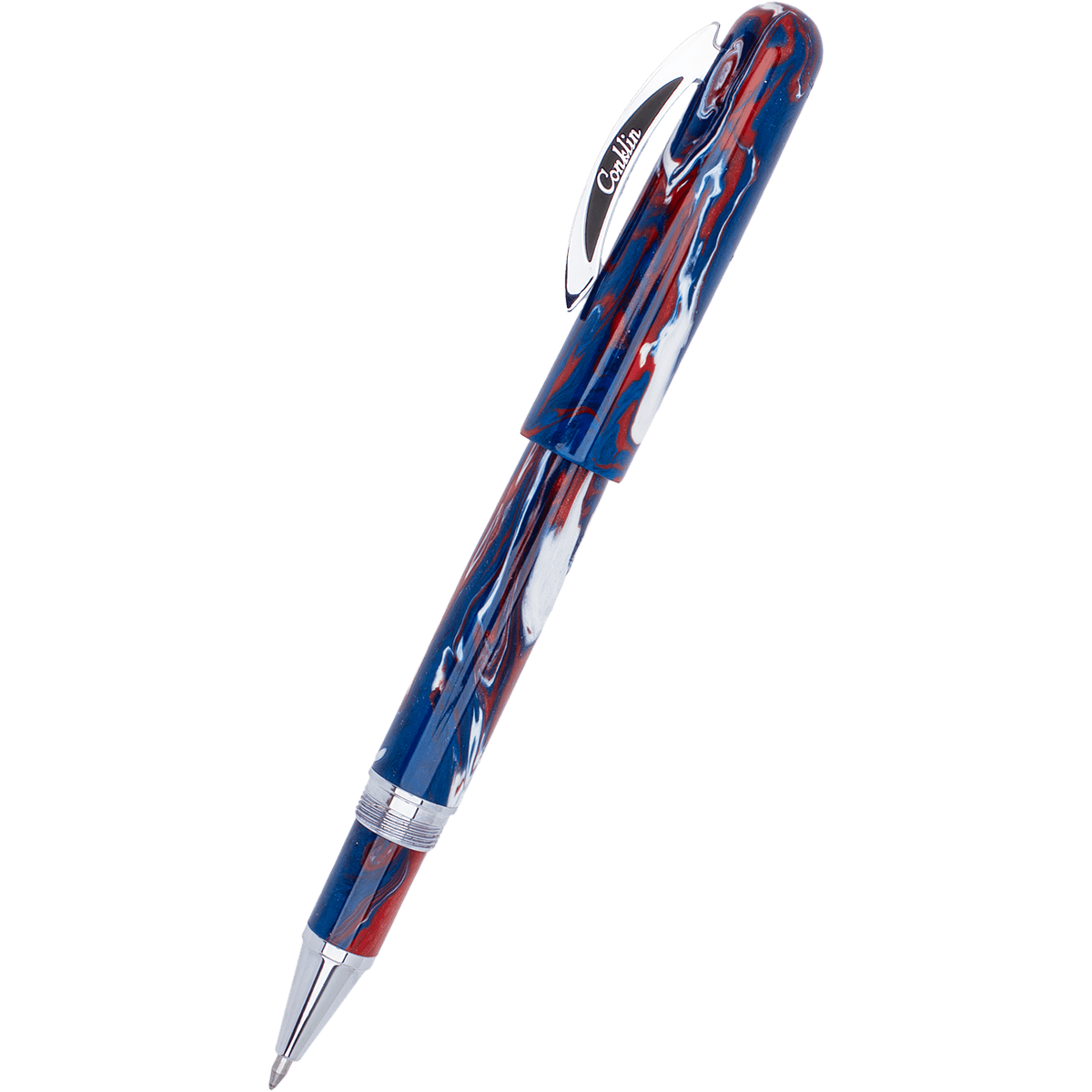 Conklin Streamline Rollerball Pen - USA 250 - Chrome Trim (Limited Edition) - Pen Boutique Ltd