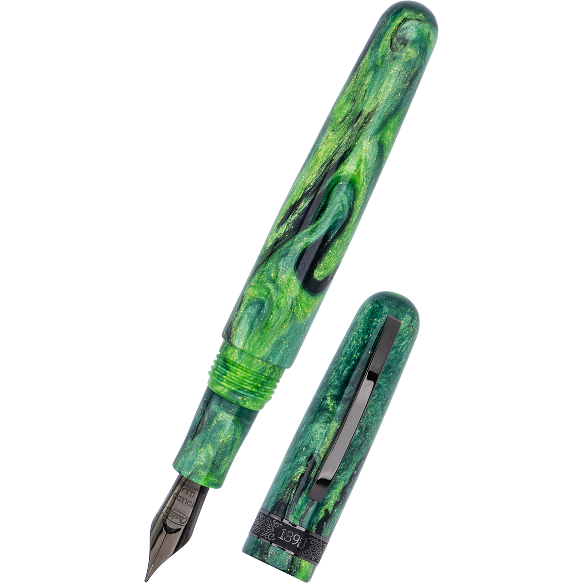 Conklin 1898 Fountain Pen - Clover Valley - Gunmetal Trim (Limited Edition)