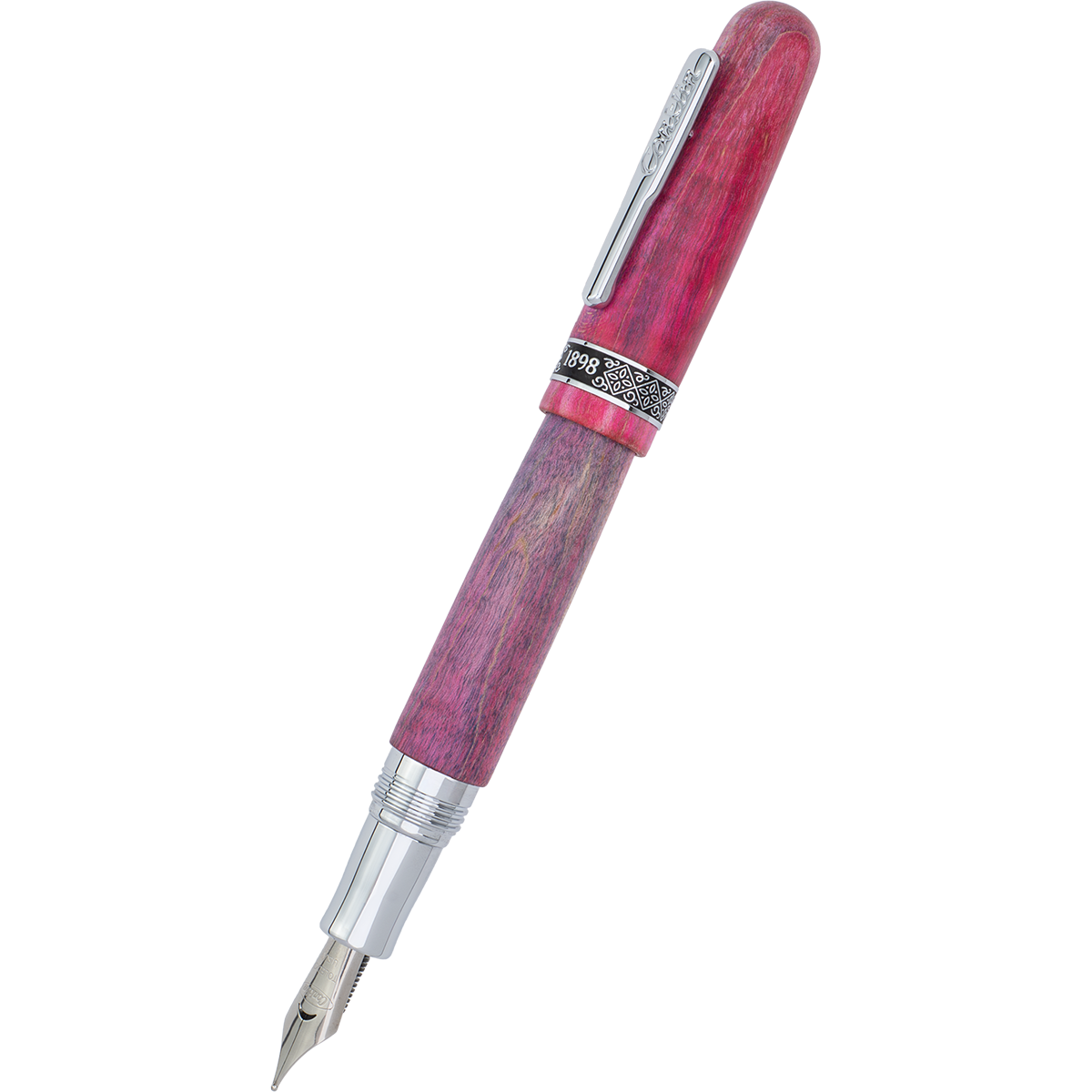 Conklin 1898 Fountain Pen - Stabilized Wood Matte Purple - Steel Nib (Limited Edition)