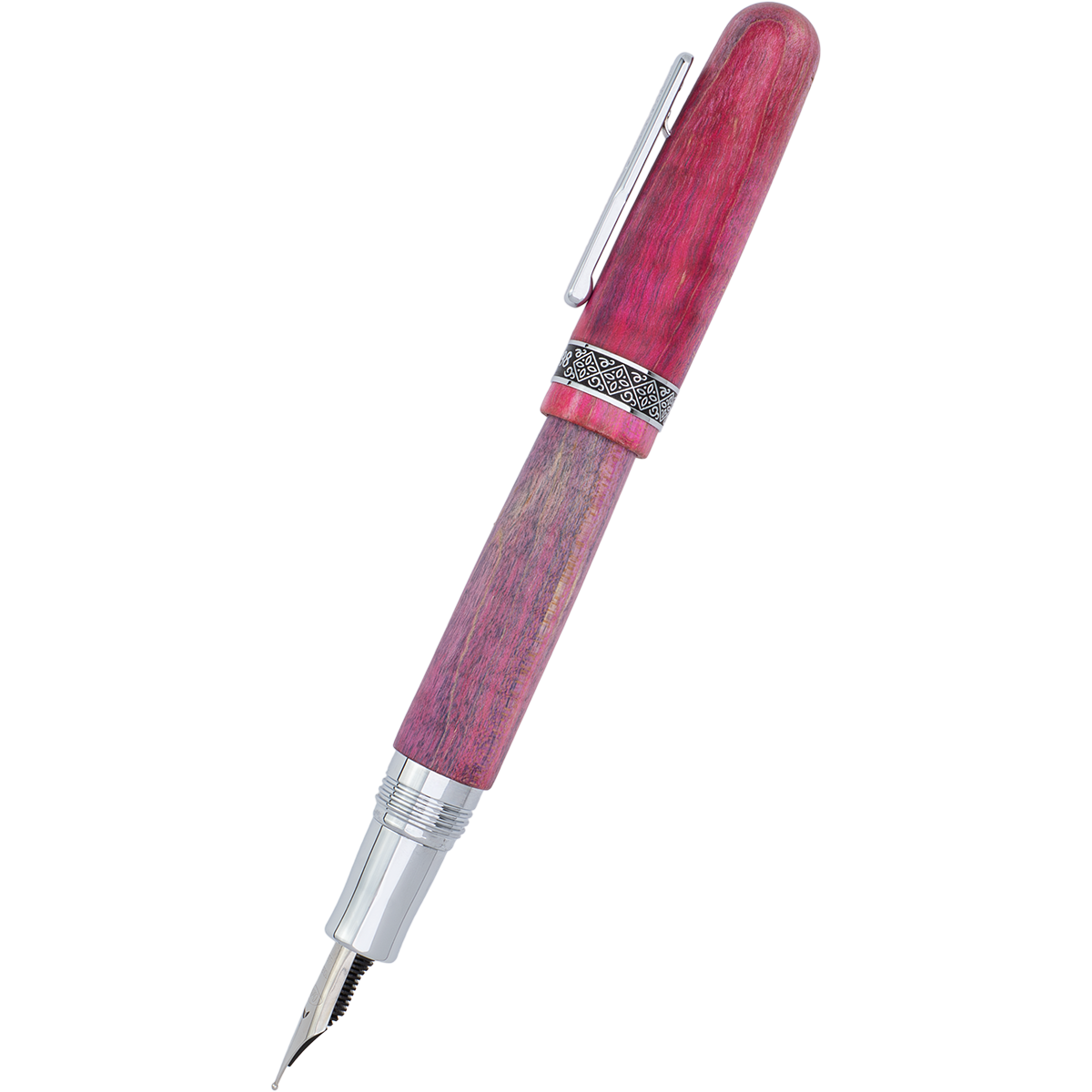 Conklin 1898 Fountain Pen - Stabilized Wood Matte Purple - Steel Nib (Limited Edition)