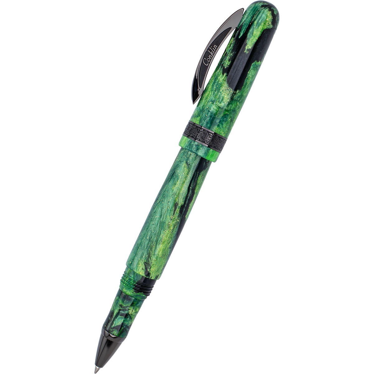 Conklin 1898 Rollerball Pen - Clover Valley - Gunmetal Trim (Limited Edition)