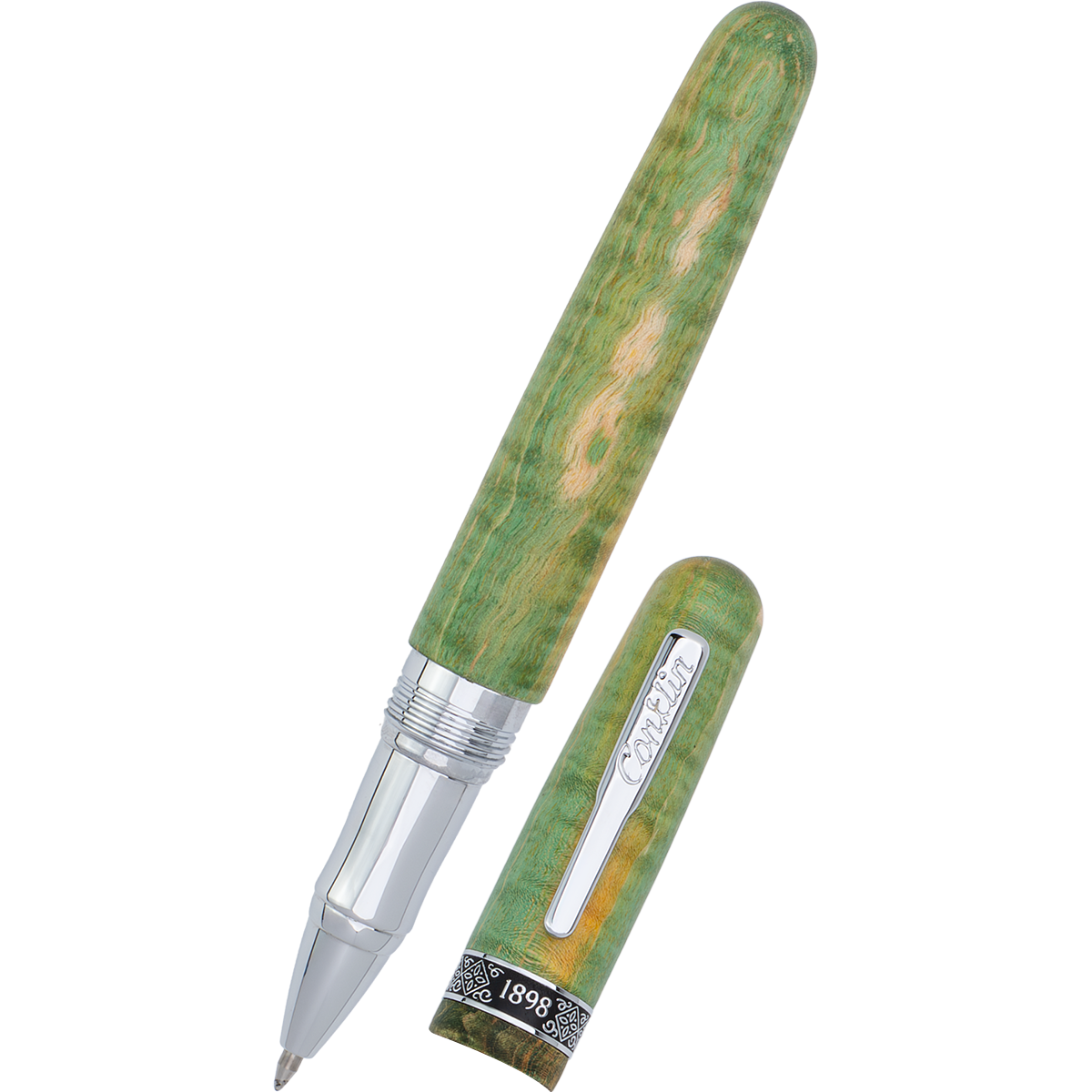 Conklin 1898 Rollerball Pen - Stabilized Wood Matte Green (Limited Edition)