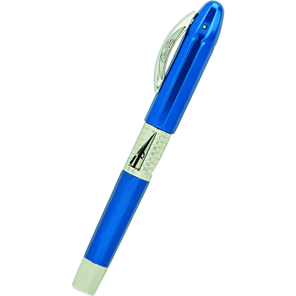 Conklin Classic 125th Anniversary Rollerball Pen - Blue - Chrome Trim (Limited Edition) - Pen Boutique Ltd