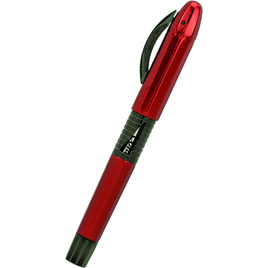 Conklin Classic 125th Anniversary Fountain Pen - Red - Black Trim (Limited Edition)-Pen Boutique Ltd