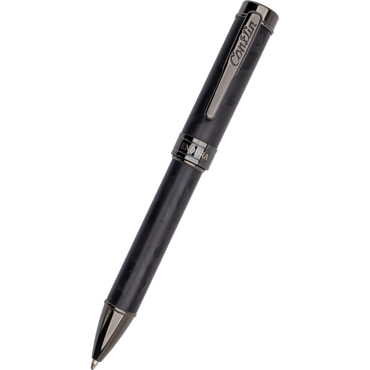 Conklin Endura Ballpoint Pen - Forged Carbon Fiber - Gunmetal Trim (Numbered Edition)
