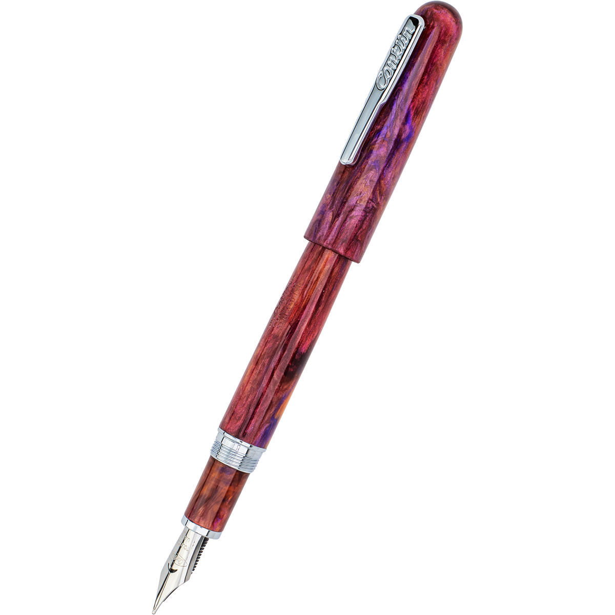 Conklin Streamline Fountain Pen - Glossy Sunset Medley - Chrome Trim (Limited Edition) - Pen Boutique Ltd