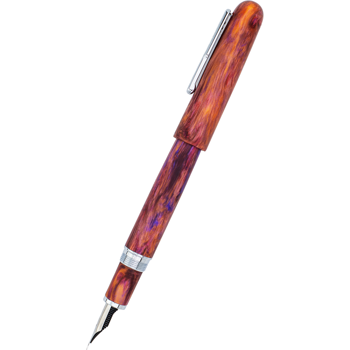 Conklin Streamline Fountain Pen - Matte Sunset Medley - Chrome Trim (Limited Edition) - Pen Boutique Ltd