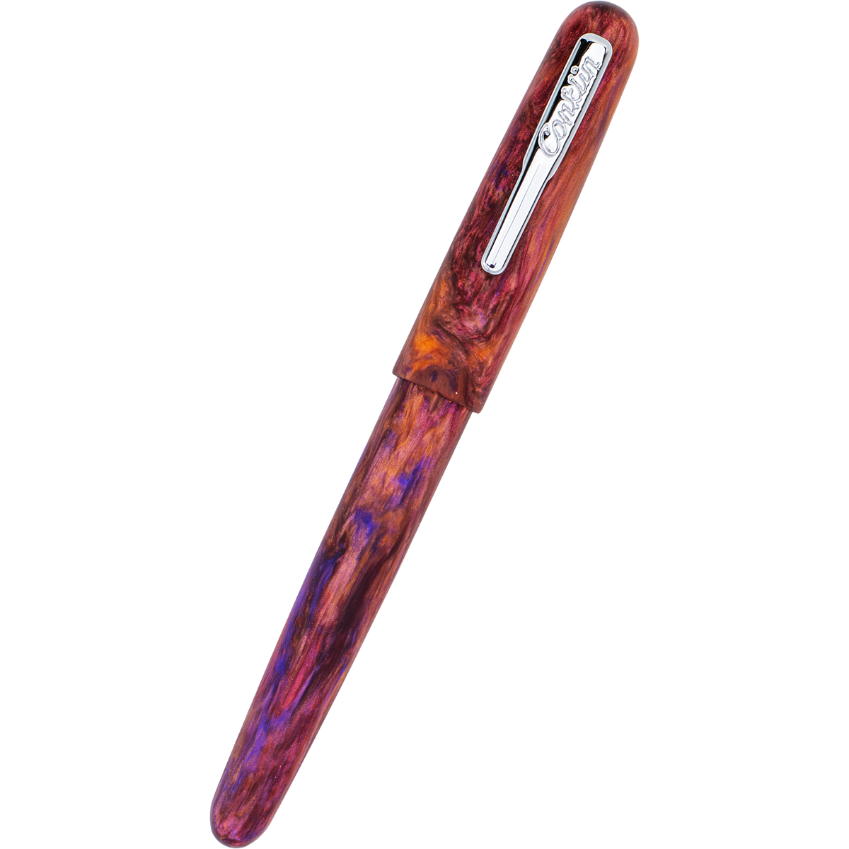 Conklin Streamline Fountain Pen - Matte Sunset Medley - Chrome Trim (Limited Edition) - Pen Boutique Ltd