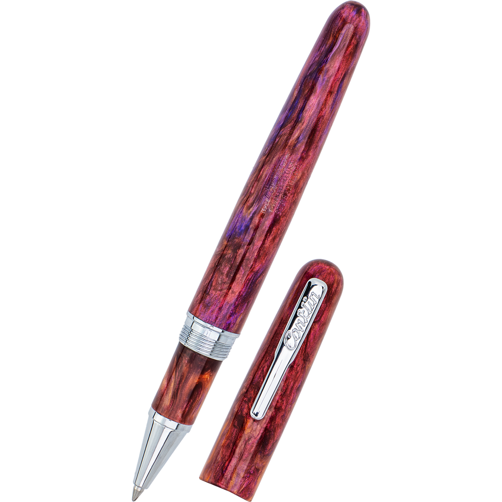 Conklin Streamline Rollerball Pen - Glossy Sunset Medley - Chrome Trim (Limited Edition) - Pen Boutique Ltd