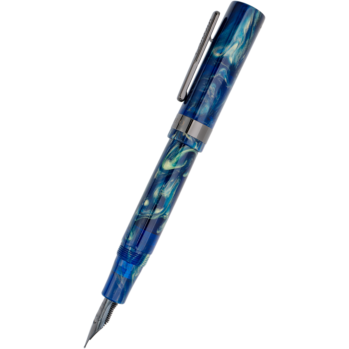 Conklin Toledo Fountain Pen - Limited Edition - Brooks Cenote - Gunmetal Trim (Pen Boutique Exclusive)-Pen Boutique Ltd