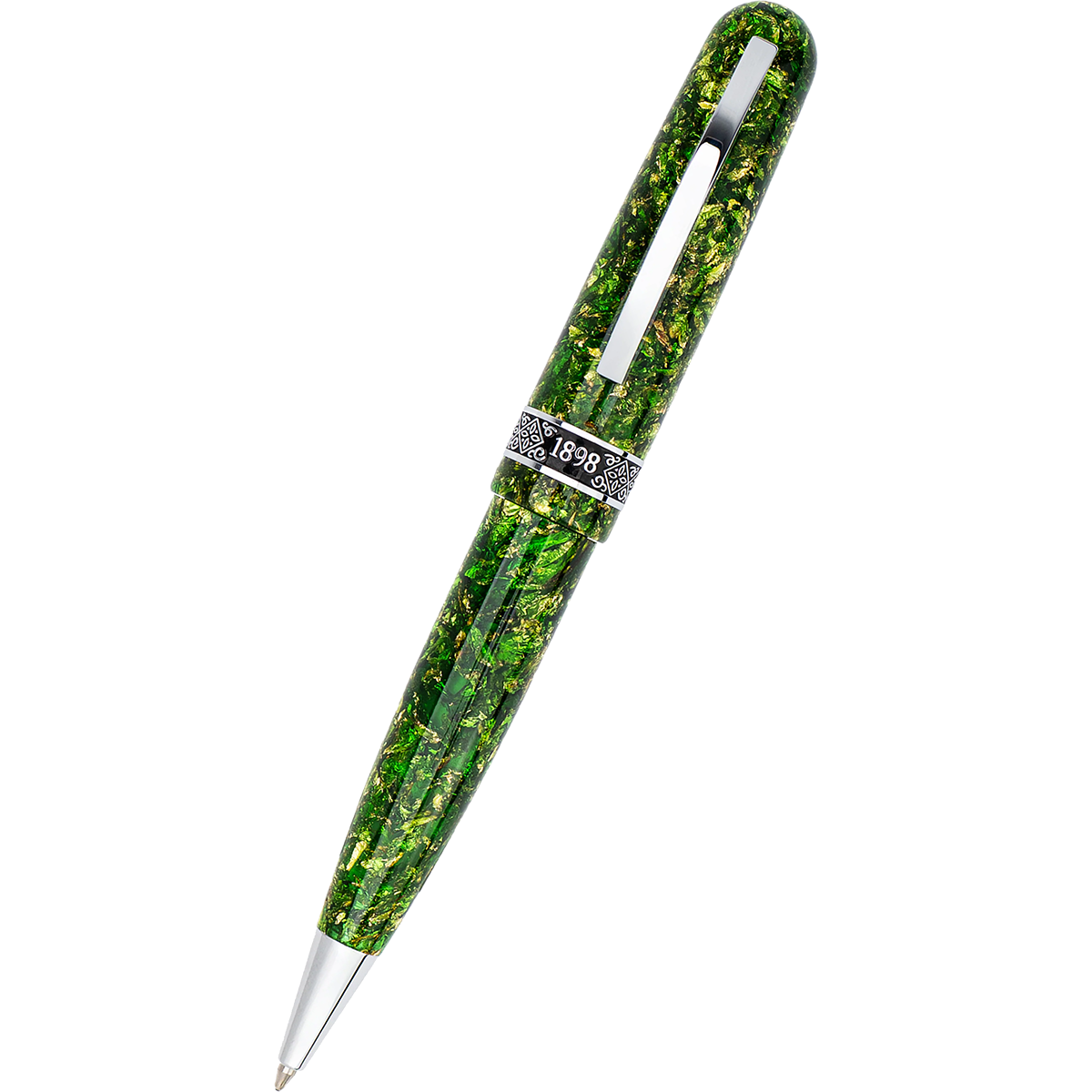 Conklin 1898 Collection Ballpoint Pen - Solaris Green - Chrome Trim (Limited Edition)-Pen Boutique Ltd