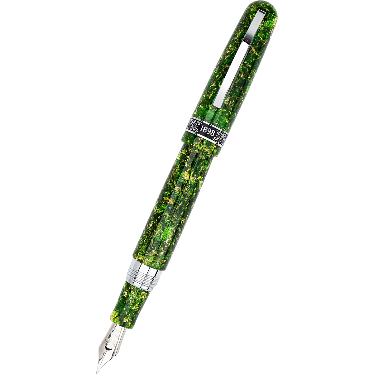 Conklin 1898 Collection Fountain Pen - Solaris Green - Chrome Trim (Limited Edition)