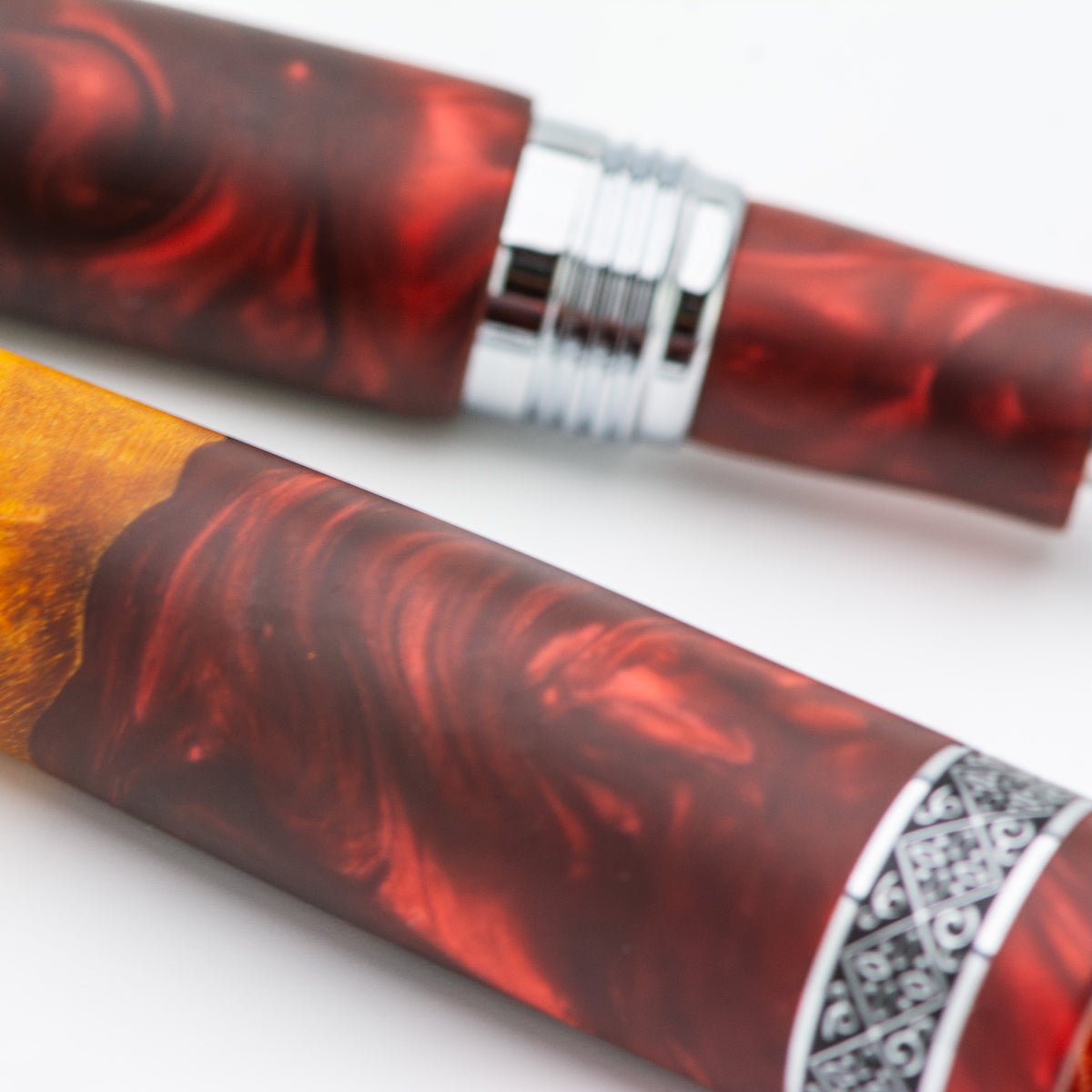 Conklin 1898 Collection Fountain Pen - Spectra Burgundy Fusion - Chrome Trim (Limited Edition) - Pen Boutique Ltd