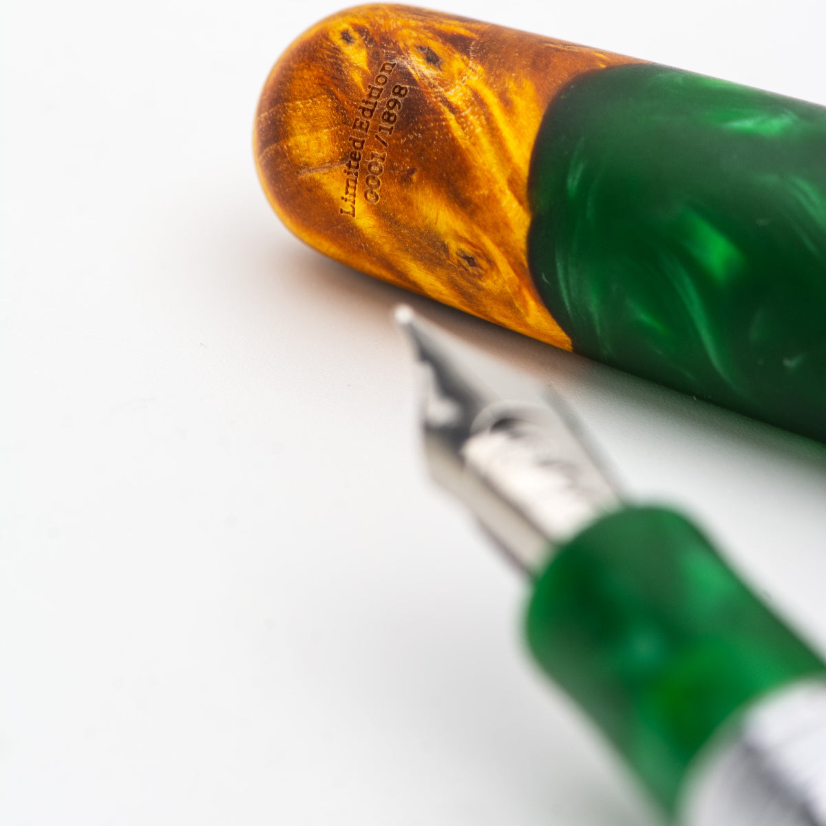 Conklin 1898 Collection Fountain Pen - Spectra Green Fusion - Chrome Trim (Limited Edition)