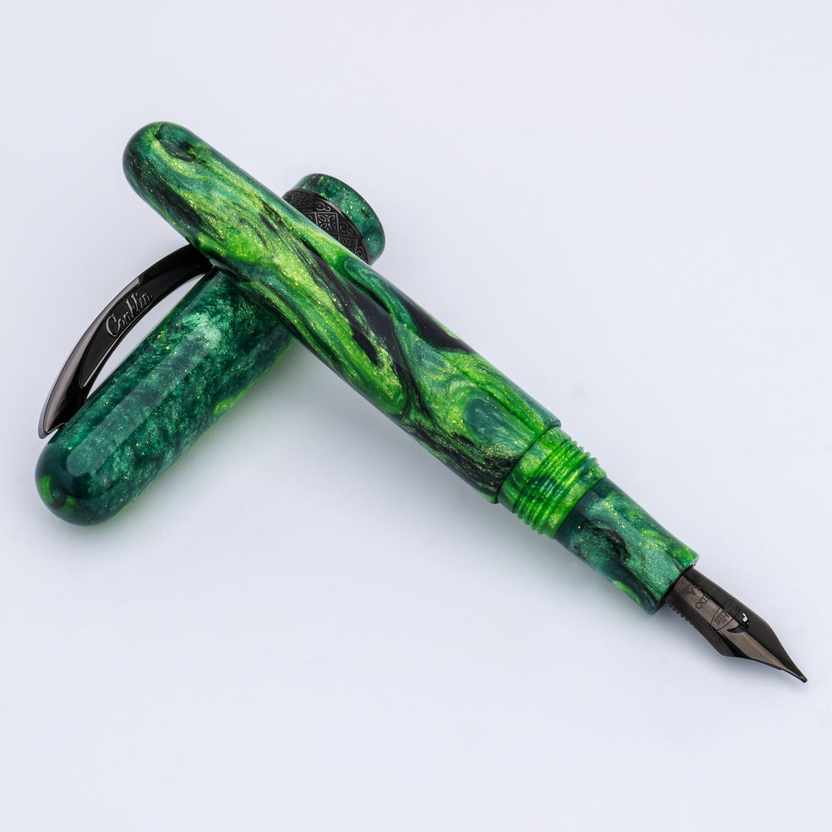 Conklin 1898 Fountain Pen - Clover Valley - Gunmetal Trim (Limited Edition)