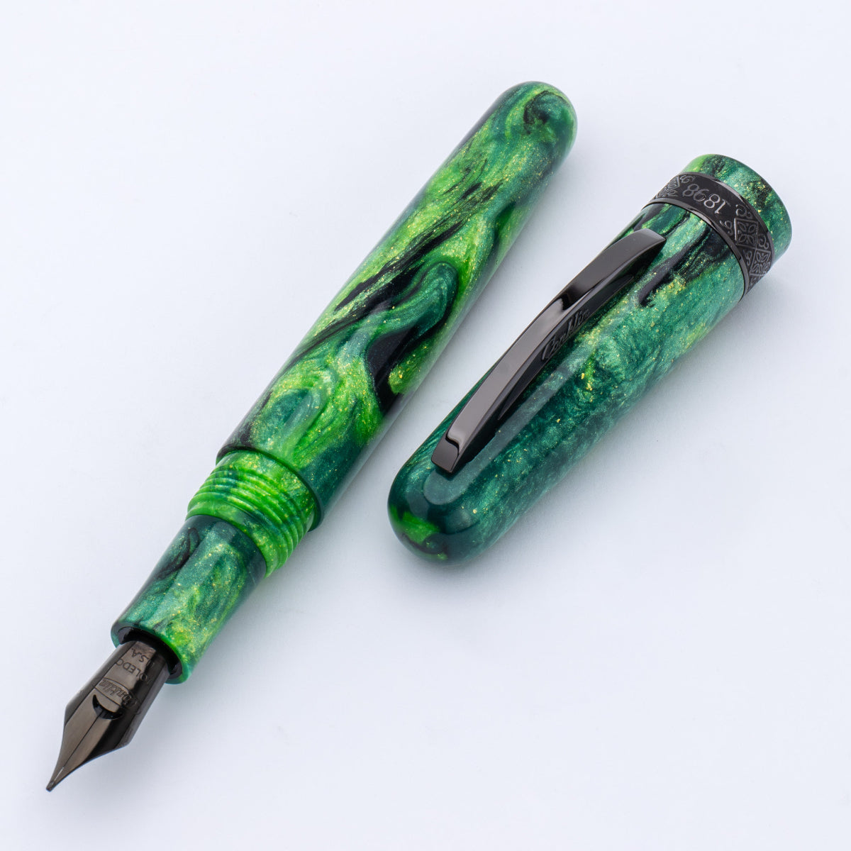 Conklin 1898 Fountain Pen - Clover Valley - Gunmetal Trim (Limited Edition)