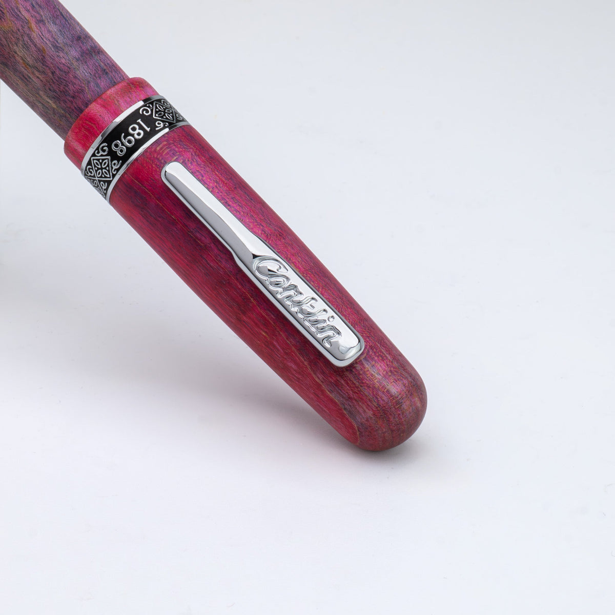 Conklin 1898 Fountain Pen - Stabilized Wood Matte Purple - Steel Nib (Limited Edition)
