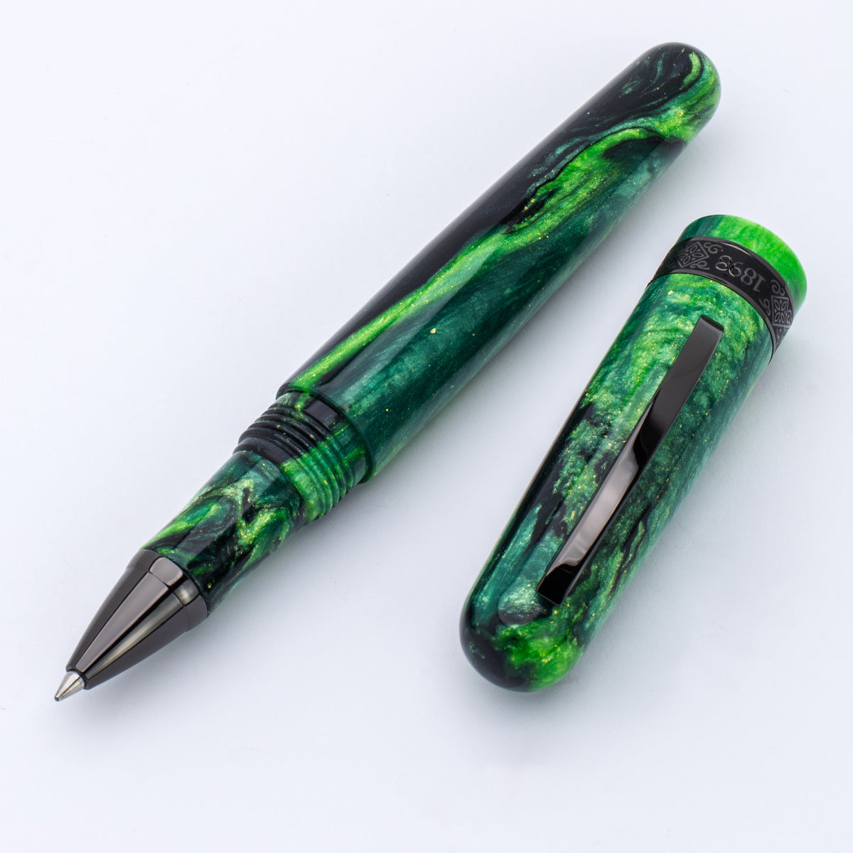 Conklin 1898 Rollerball Pen - Clover Valley - Gunmetal Trim (Limited Edition)